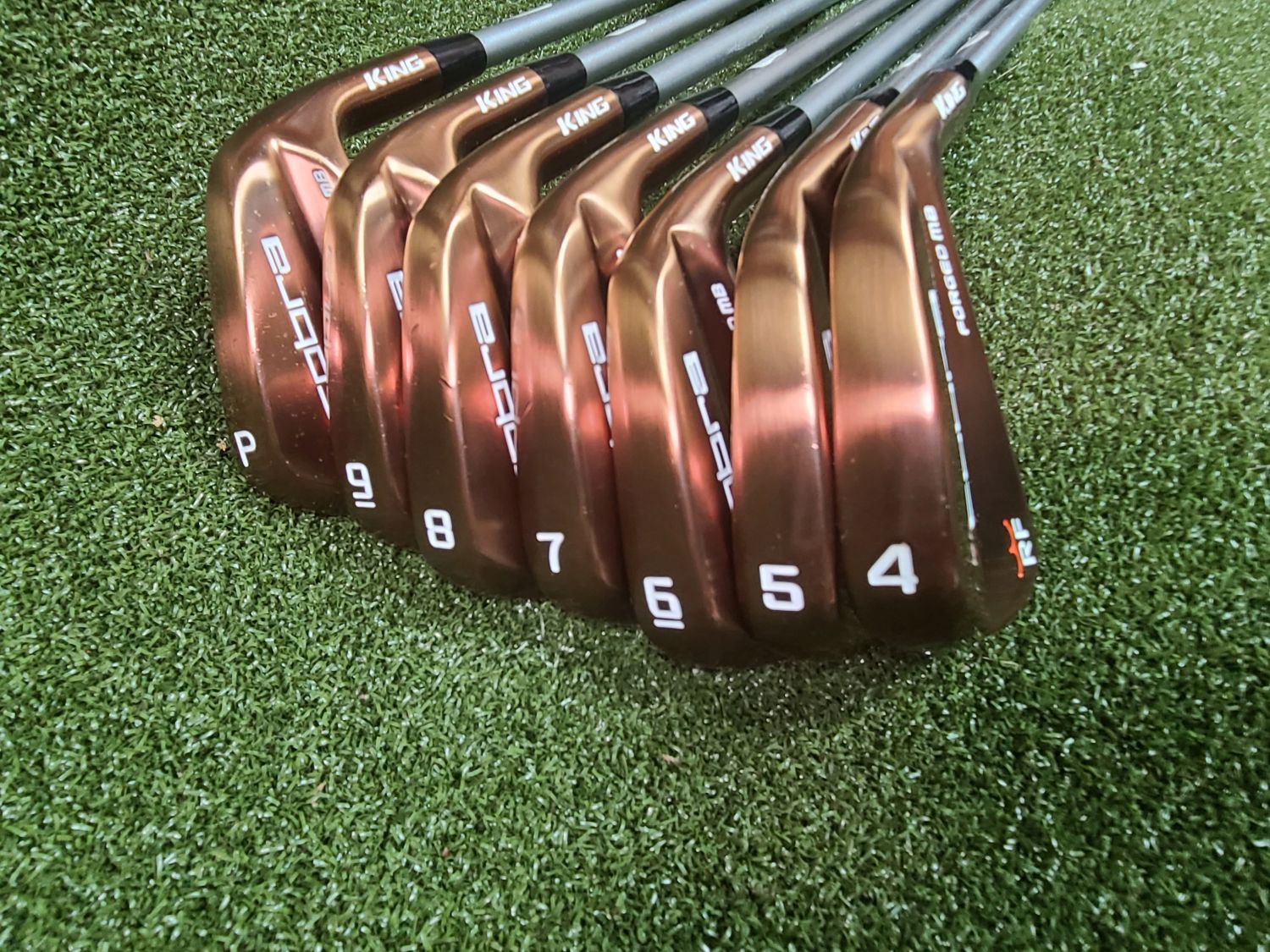 Cobra King RF Forged Copper Iron Set RH